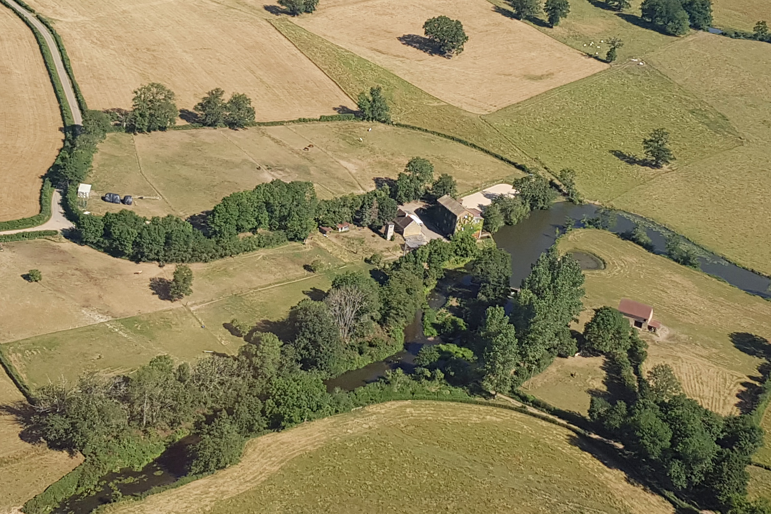 moulin vue aérienne