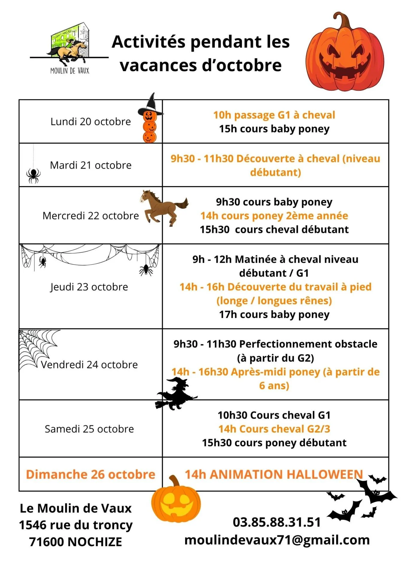 activités vacances