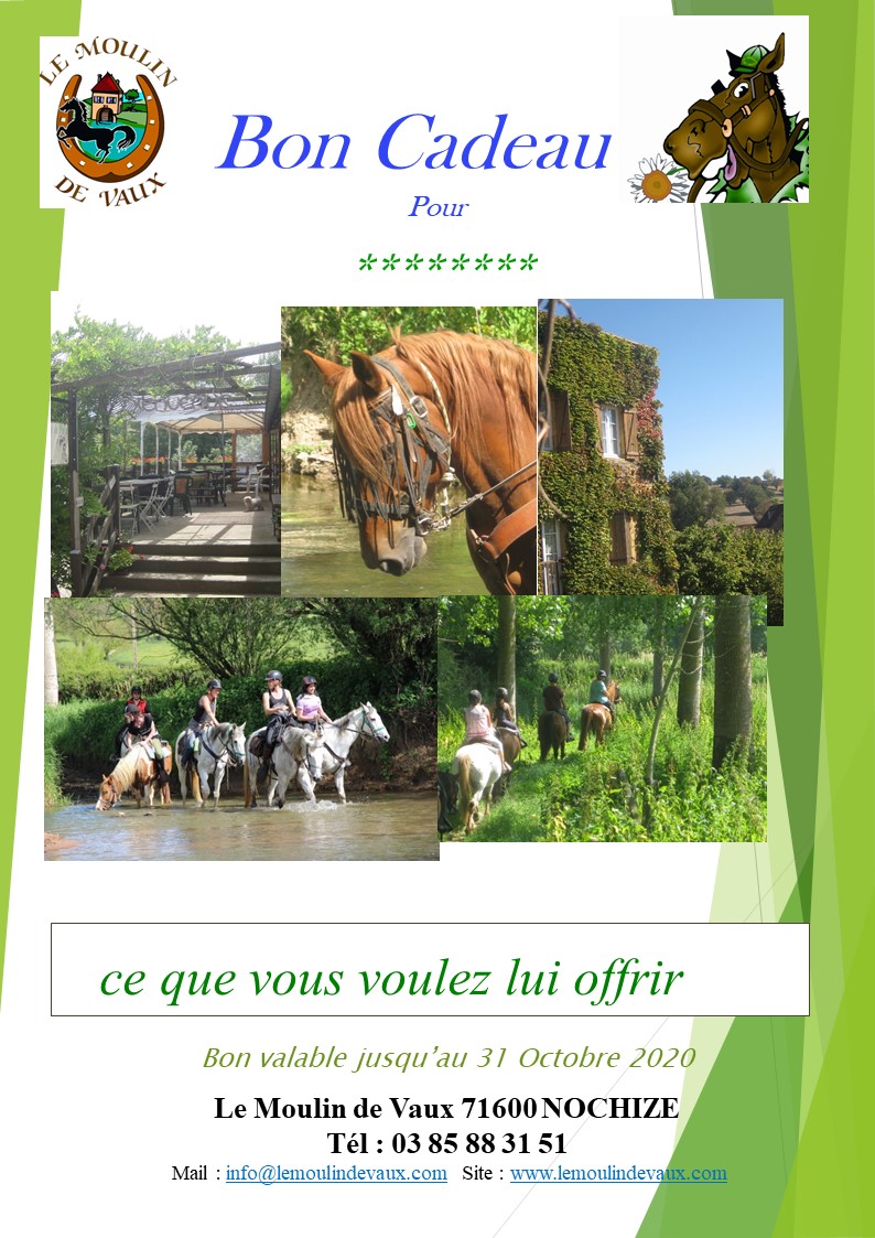 Bon cadeau modele