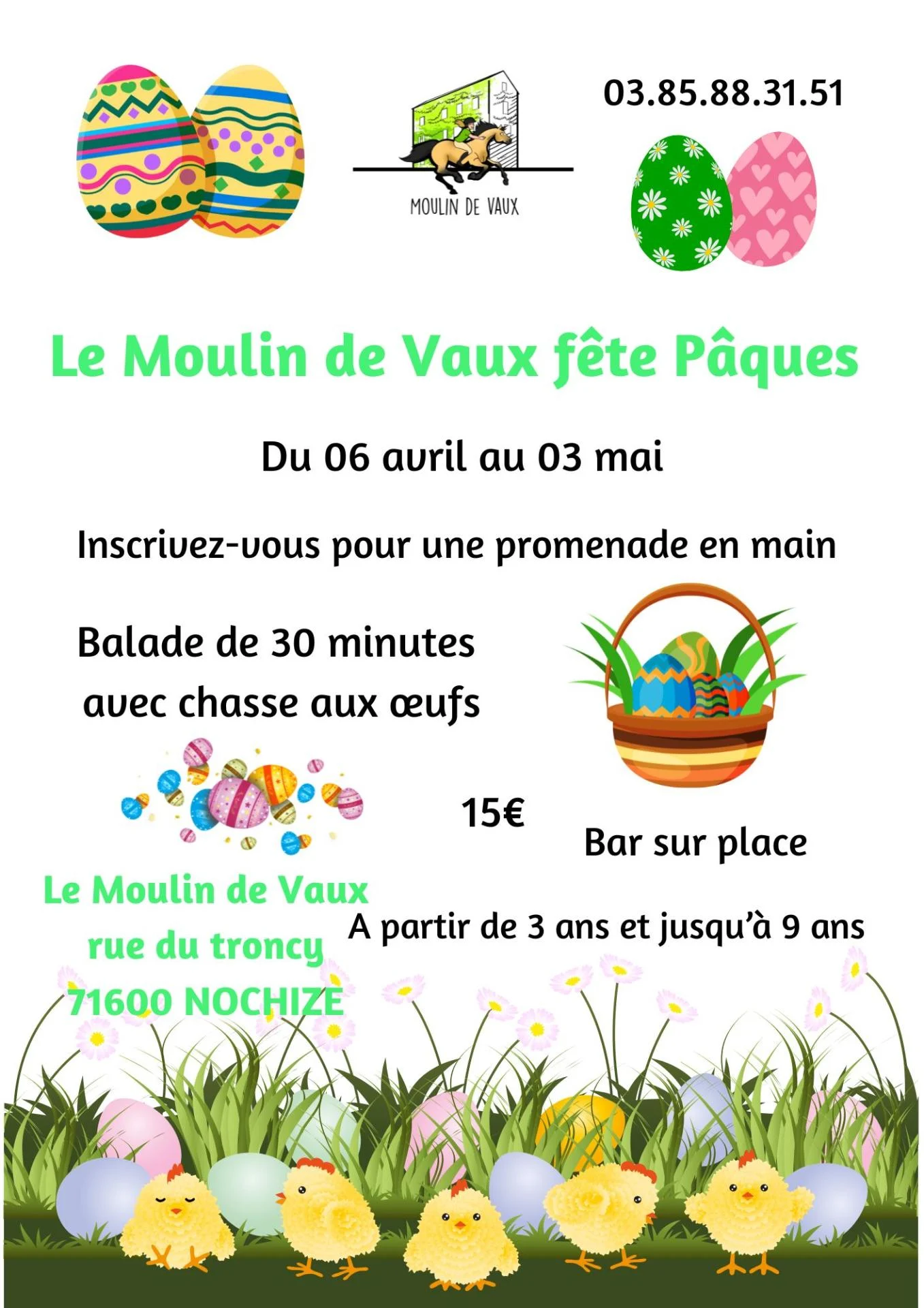 Promenade en main de paques